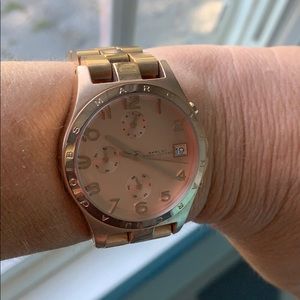 Marc Jacobs rose gold tone watch.
